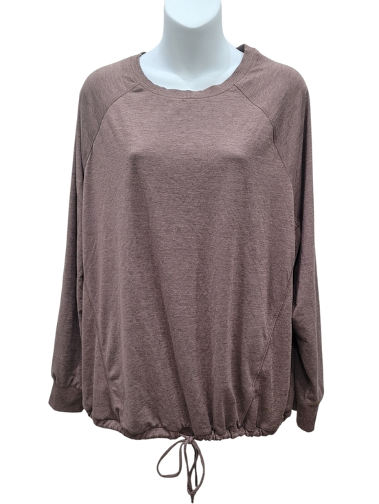 Hyba Tops - 2/$20 Hyba Purple Brown Sweatshirt Activewear Size: 2X